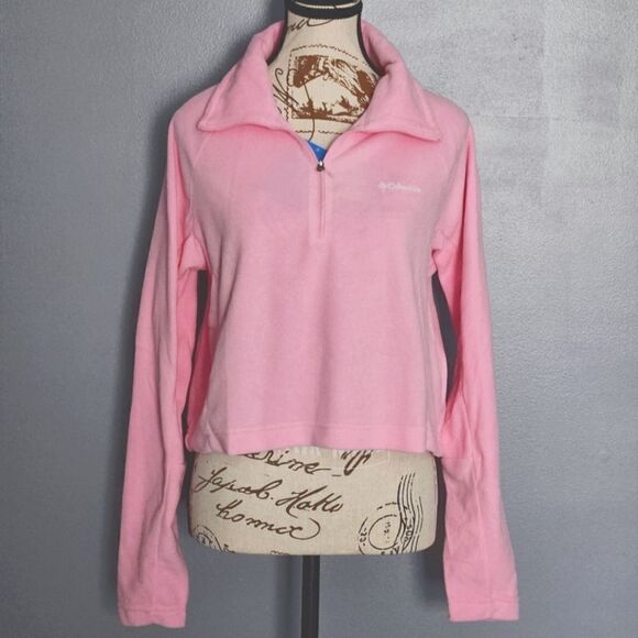 Columbia, womens cropped fleece in pink. Size M, NWT. - Picture 1 of 3